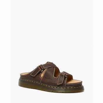 Dr Martens Női Bradfield Rugged Bőr Strap Szandál Barna
